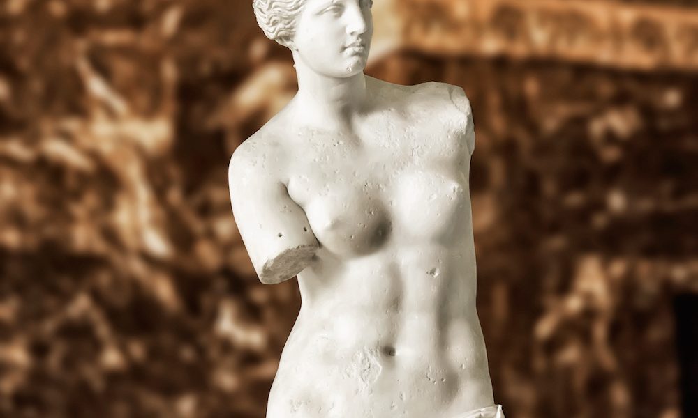 PARIS MARCH 18, 2015: Aphrodite of Milos also known as Venus de Milo, a famous ancient Greek statue