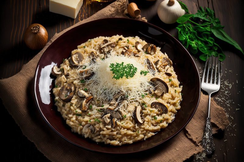 risotto aux champignons italien