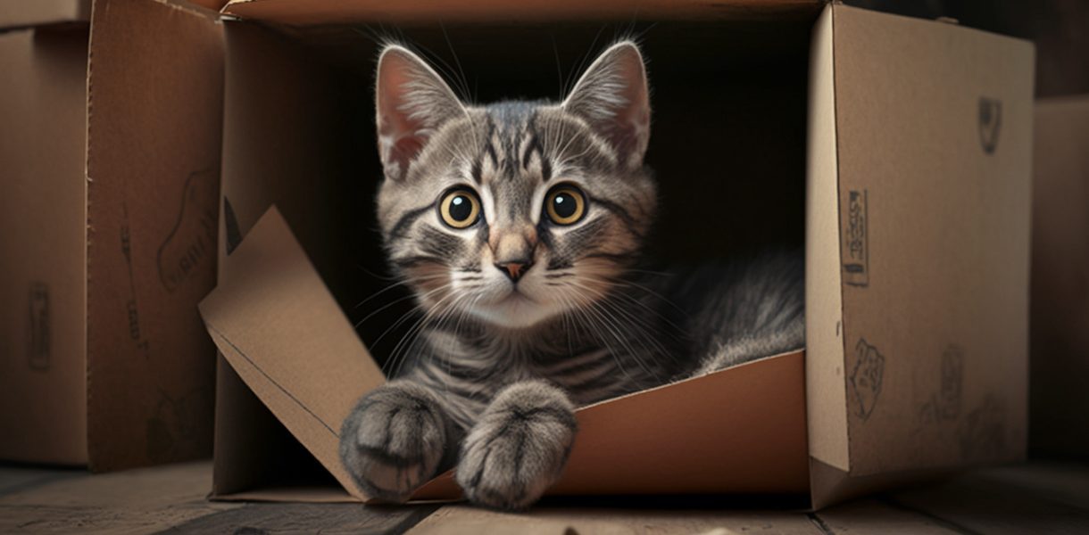 pourquoi chat aiment carton