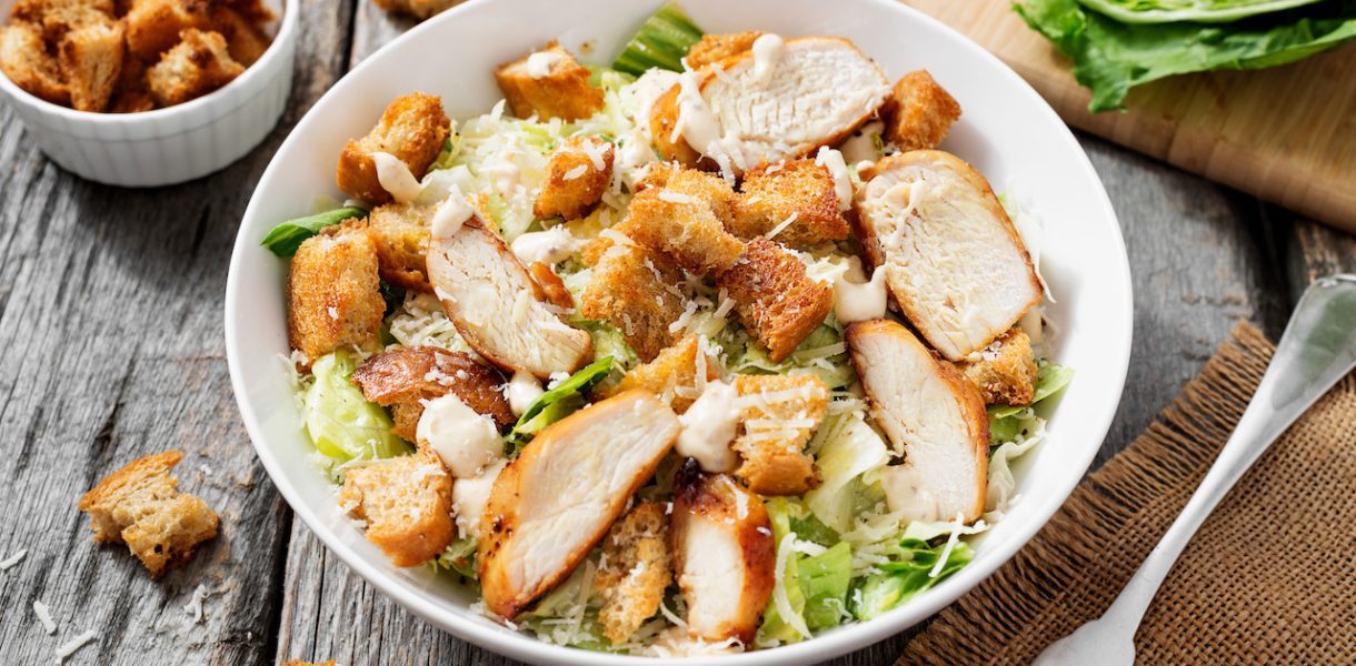 salade cesar light poulet