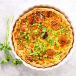 Tarte aux légumes du soleil et au chèvre