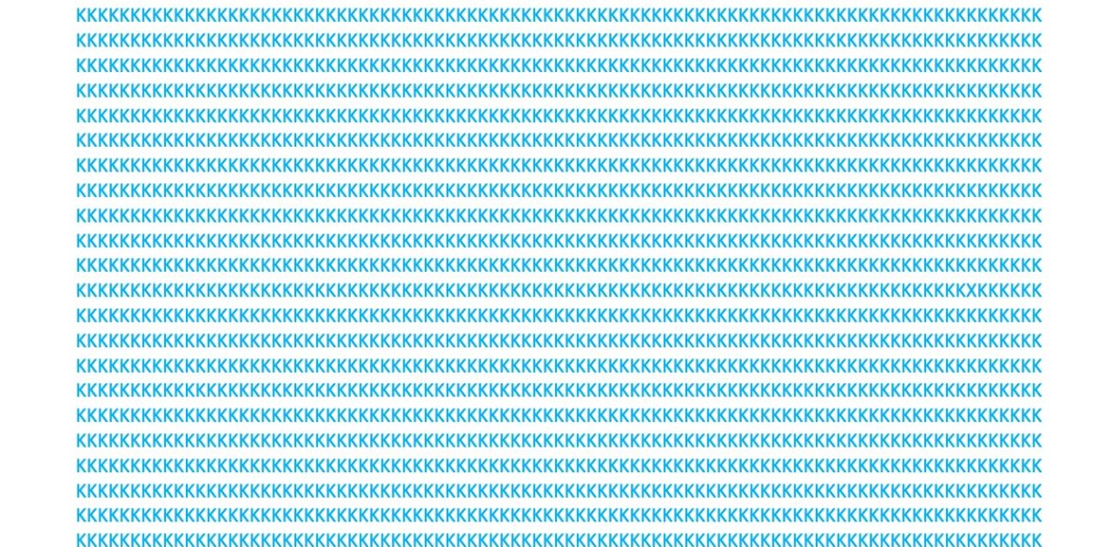 Test visuel : Trouver la lettre X dans cette image en moins de 15 secondes