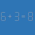 Défi mathématique calcul allumettes : déplacez une allumette pour obtenir 87