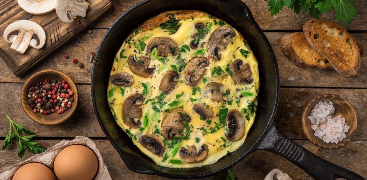 Omelette champignons