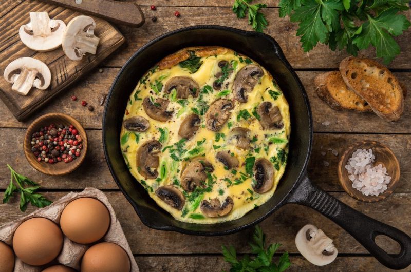 Omelette champignons