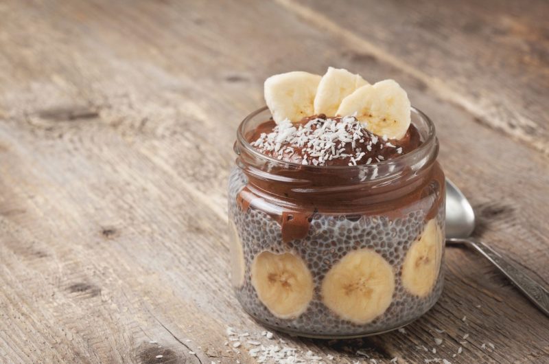 Recette pudding chia chocolat banane