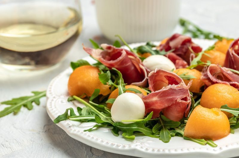 Salade melon mozzarella