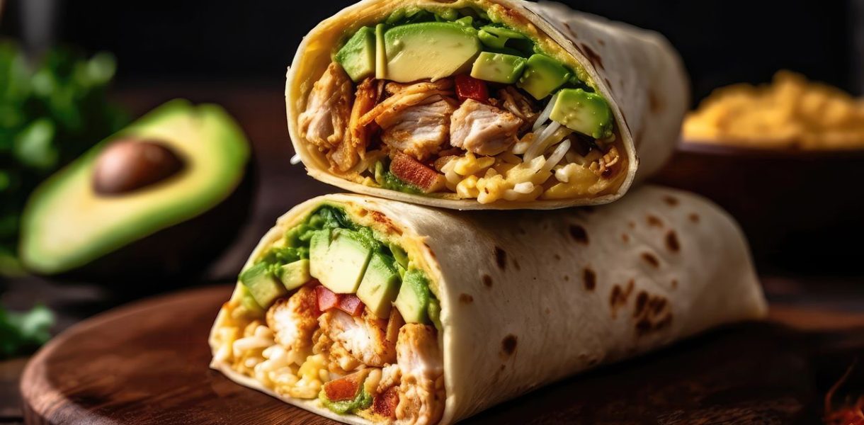 Wrap poulet avocat