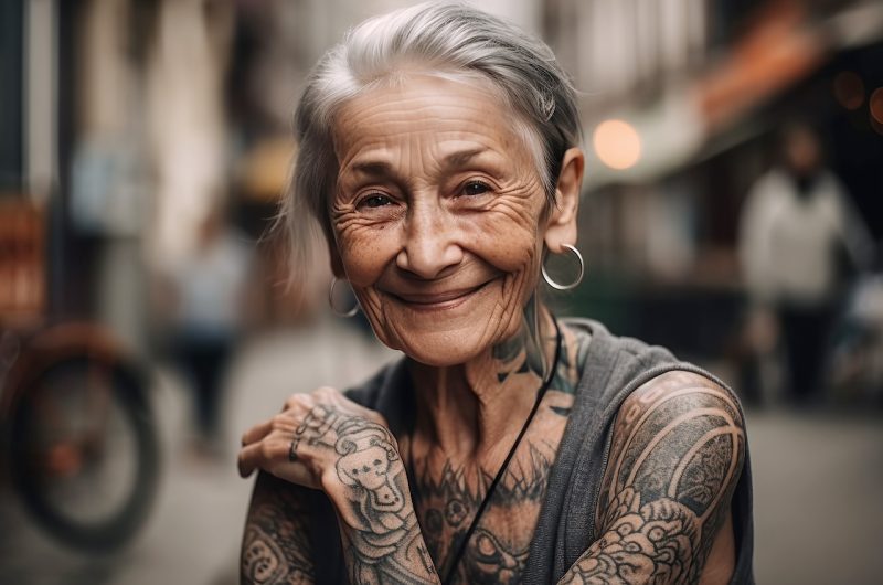 Ces photos montrent ce qui arrive aux tatouages ​​​​avec l’âge