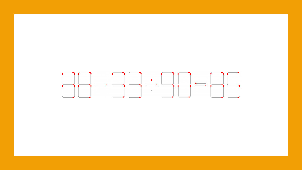 Solution du défi mathématique des allumettes