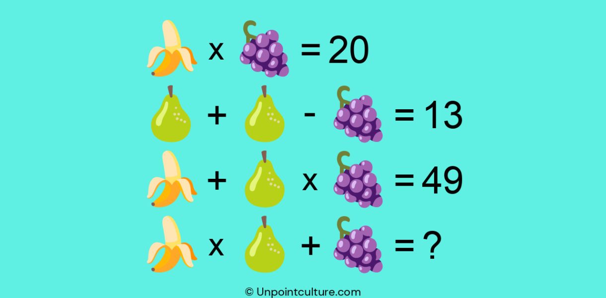 Défi Mathématique Insolite : Résolvez cette Équation avec des Légumes en un  Temps Record !