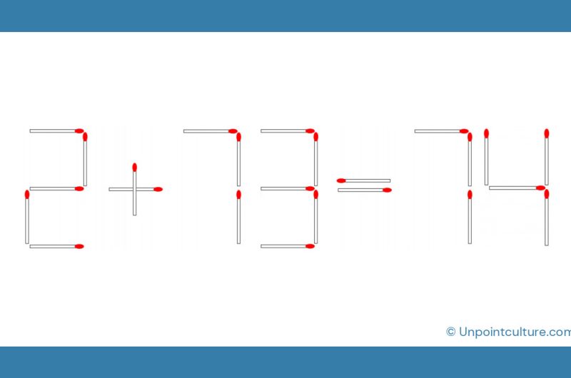 2+73=74 incorrect