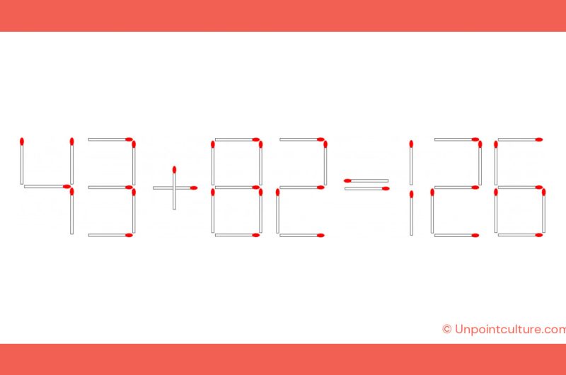 43+82=126 incorrect
