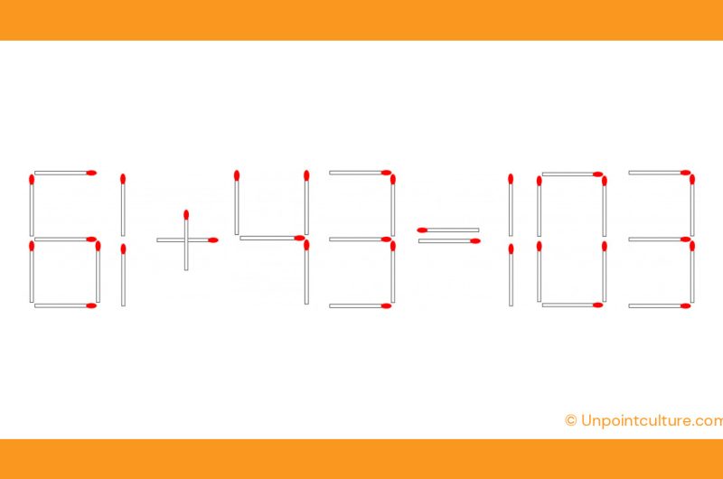 61+43=103 incorrect