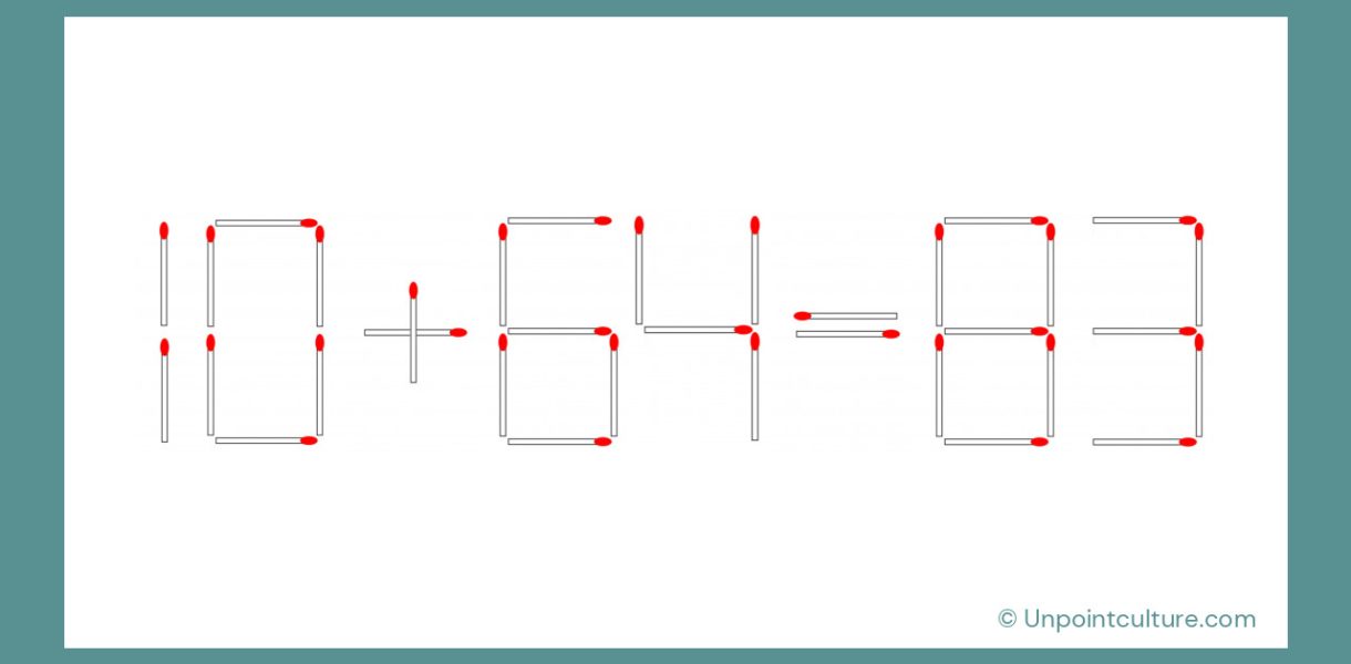 10+64=83 incorrect
