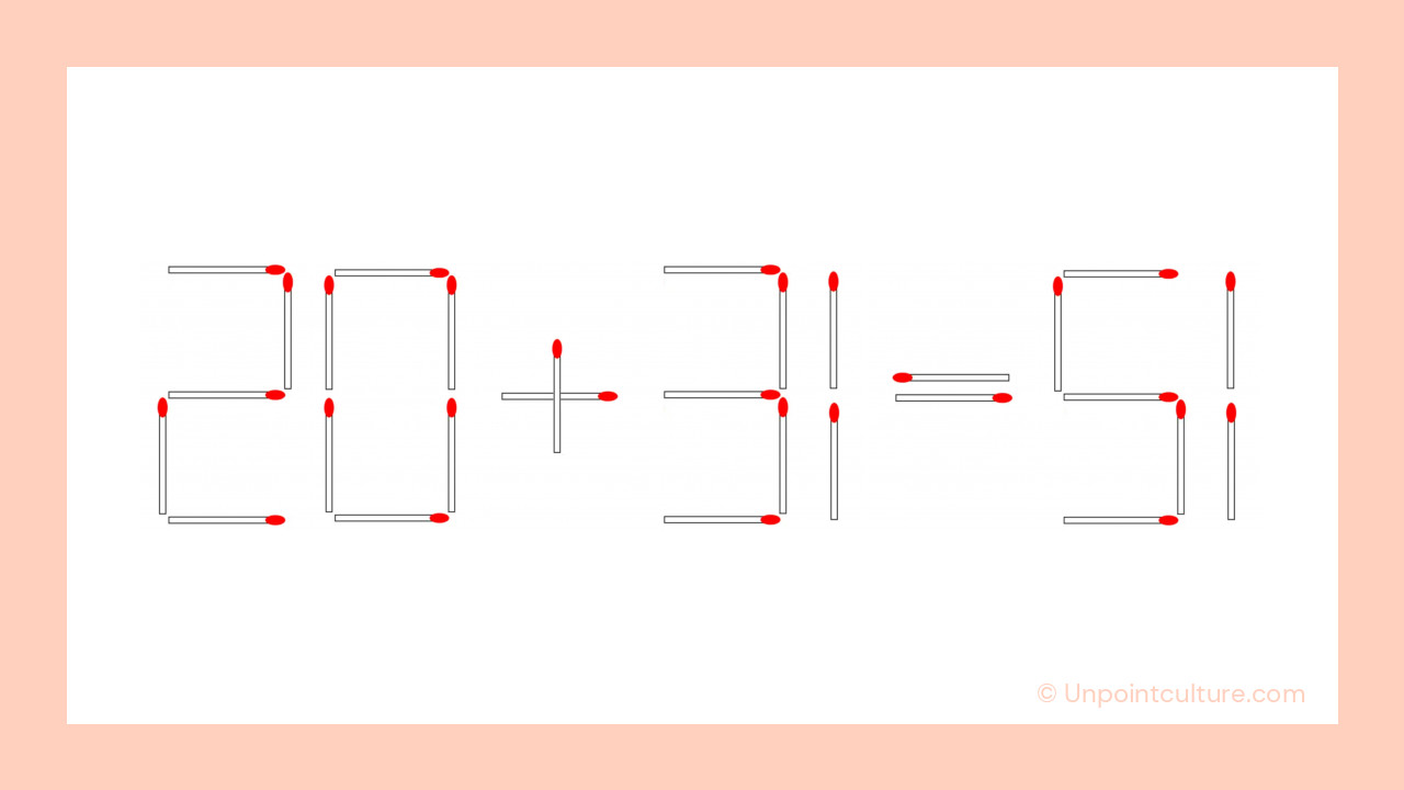 La solution dévoilée : déplacez une allumette pour transformer le 5 en 3 et rendre l'équation correcte !