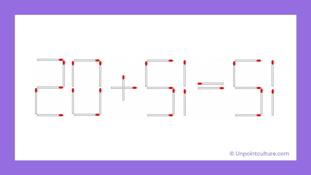 Le défi des allumettes : saurez-vous trouver la solution en moins de 30 secondes ?