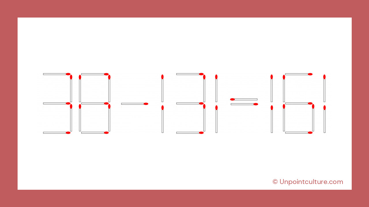 Saurez-vous résoudre ce défi des allumettes en moins de 30 secondes ?