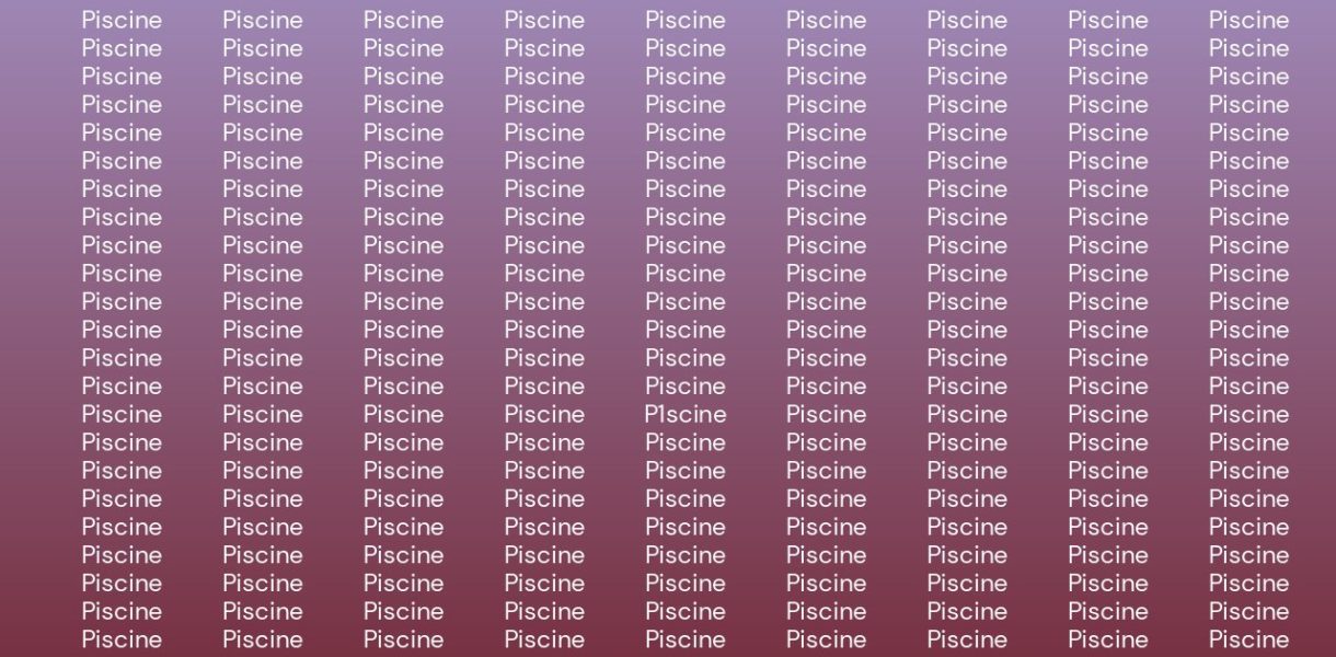 lettres Piscine P1scine