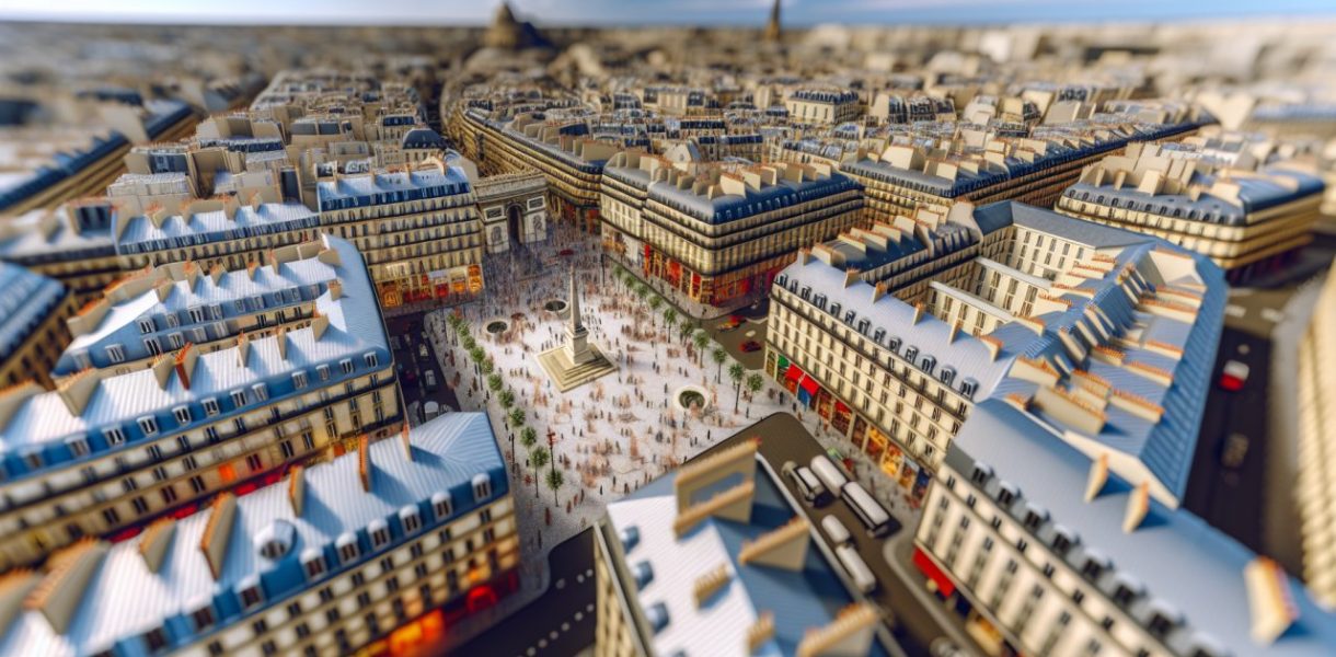 Une vue panoramique de cette grande ville française, avec ses monuments emblématiques et ses rues animées.