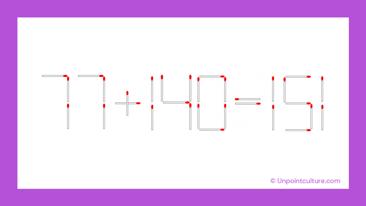 Voici le défi des allumettes : saurez-vous le résoudre en 30 secondes ?