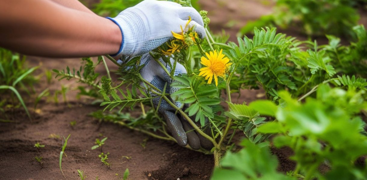 Éliminez les mauvaises herbes entre les dalles sans effort : découvrez les astuces incontournables