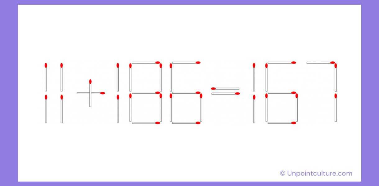 11+186=167 incorrect