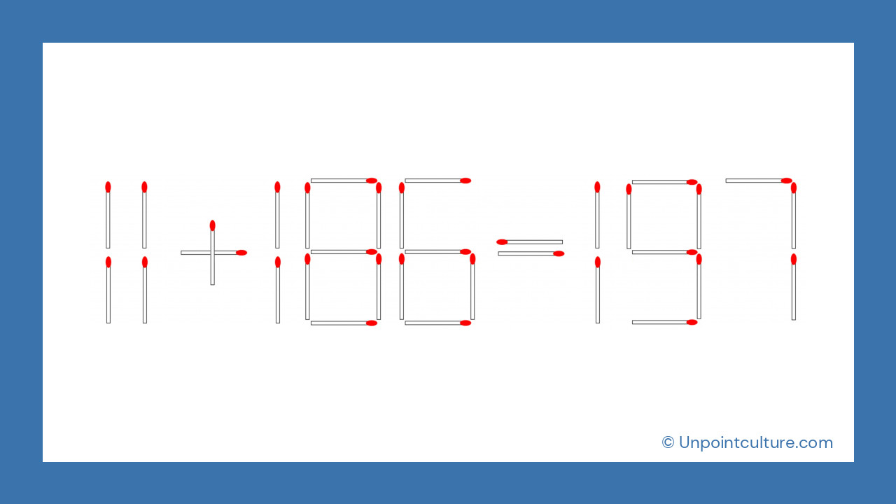 La magie des mathématiques : d'un coup d'allumette, 167 devient 197 !