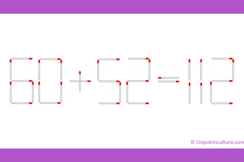 60+52=112 incorrect