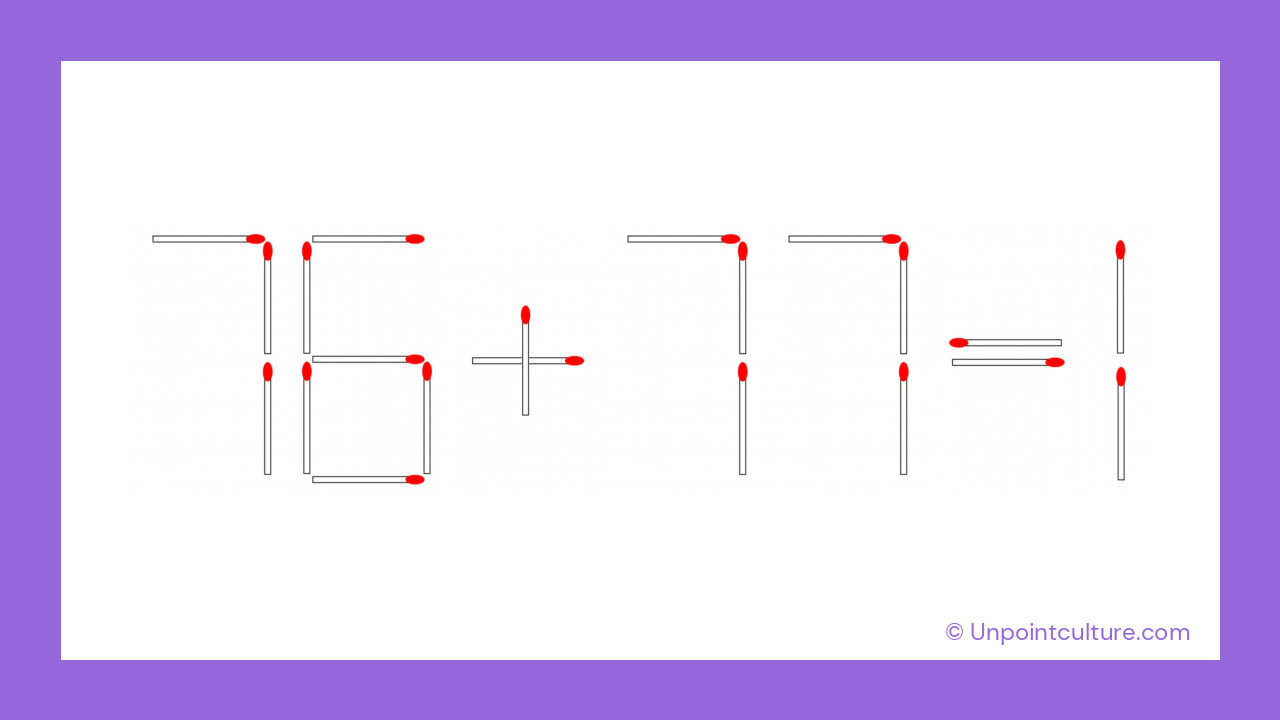 Défi allumettes : Osez-vous corriger cette équation impossible en 30 secondes ?