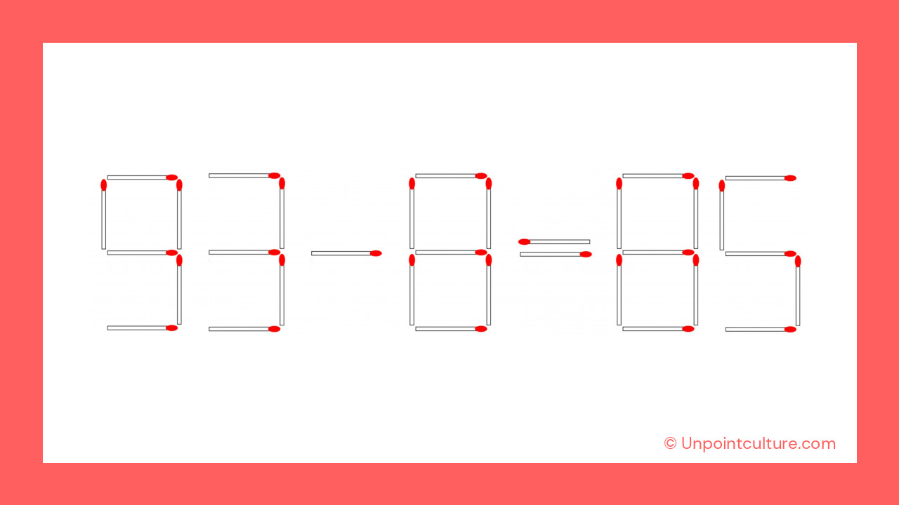 Astucieux, n'est-ce pas ? Voici comment transformer 93 + 6 = 85 en une équation correcte !