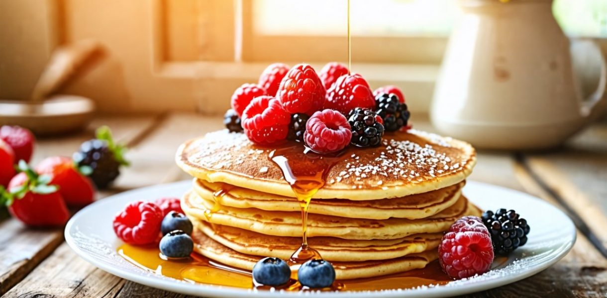 Découvrez la recette de pancakes sains et rassasiants avec seulement 4 ingrédients