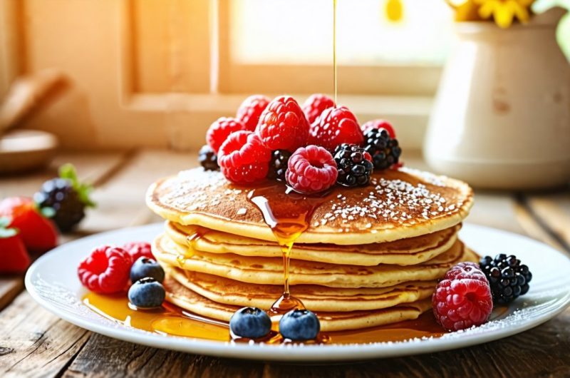 Découvrez la recette de pancakes sains et rassasiants avec seulement 4 ingrédients