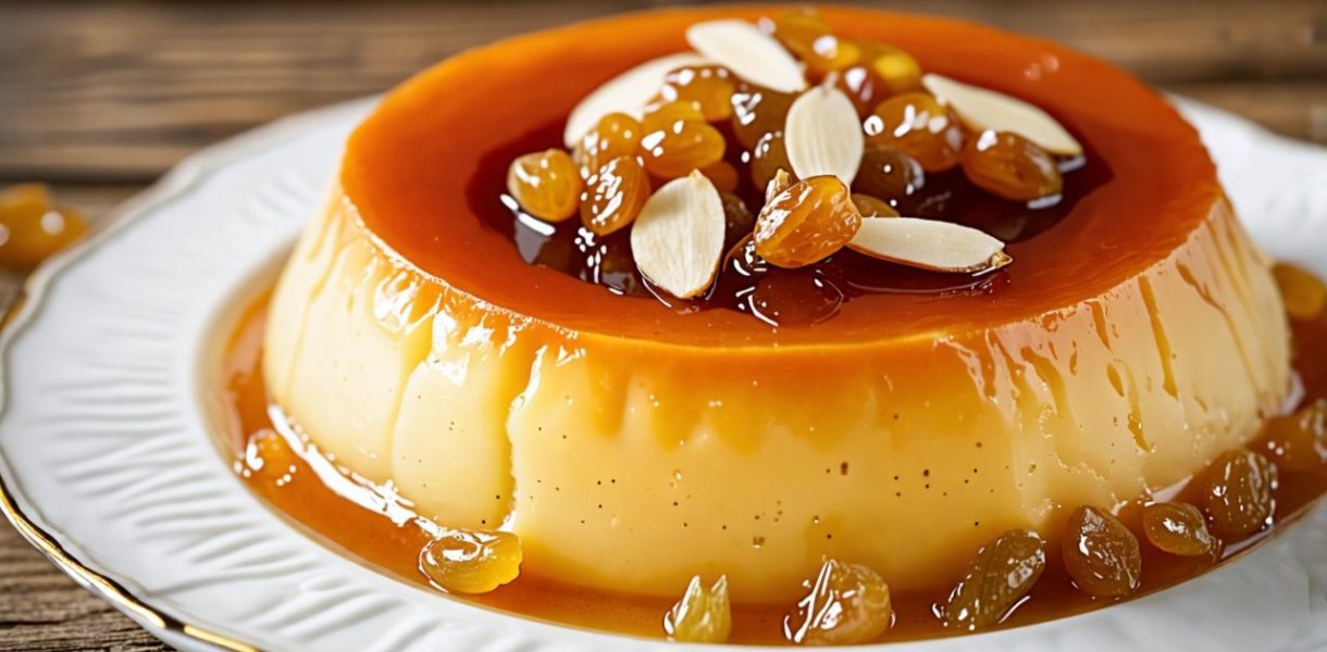 Flan aux raisins et amandes : le dessert irrésistible pour ravir vos papilles