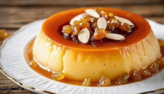 Flan aux raisins et amandes : le dessert irrésistible pour ravir vos papilles