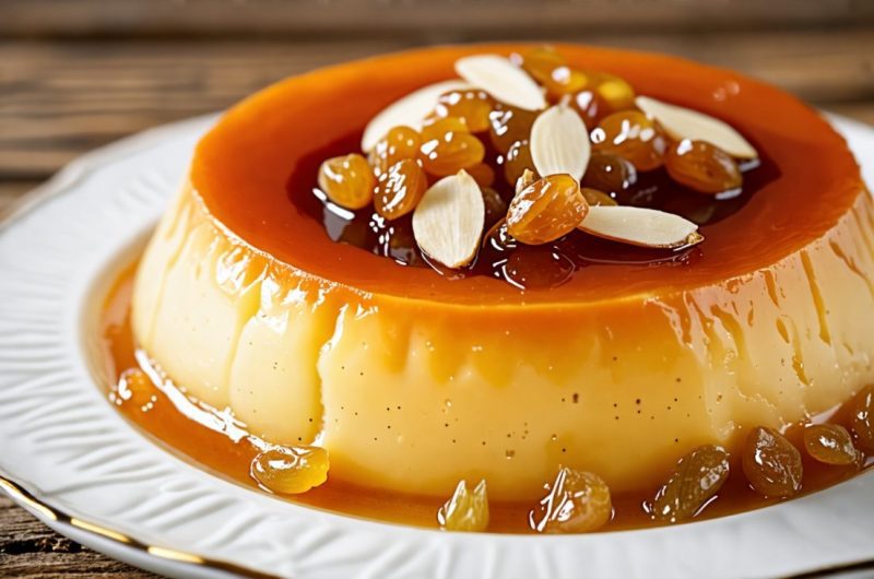 Flan aux raisins et amandes : le dessert irrésistible pour ravir vos papilles