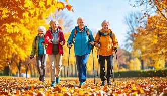 La marche nordique : le sport idéal pour les seniors et leurs articulations