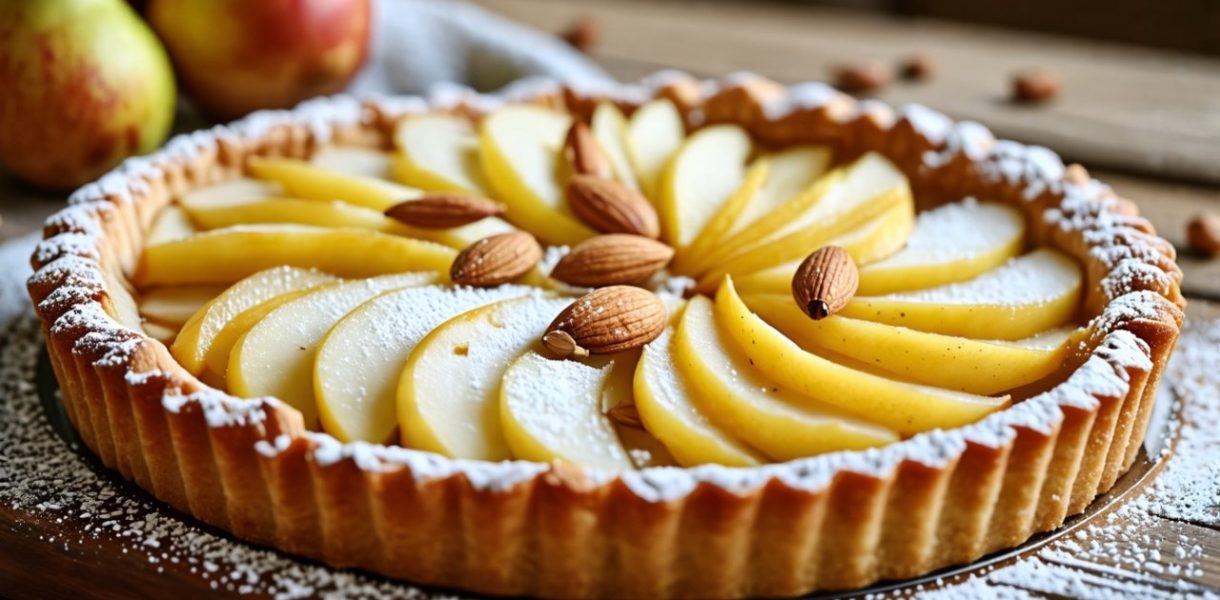 La Tarte fine aux poires et amandes : une symphonie de saveurs et de délicatesse