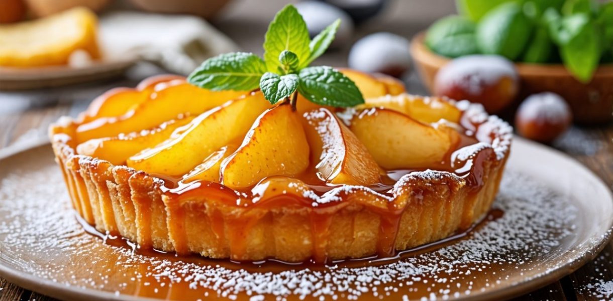 La tarte tatin aux poires et caramel au beurre salé : un mariage gourmand et raffiné