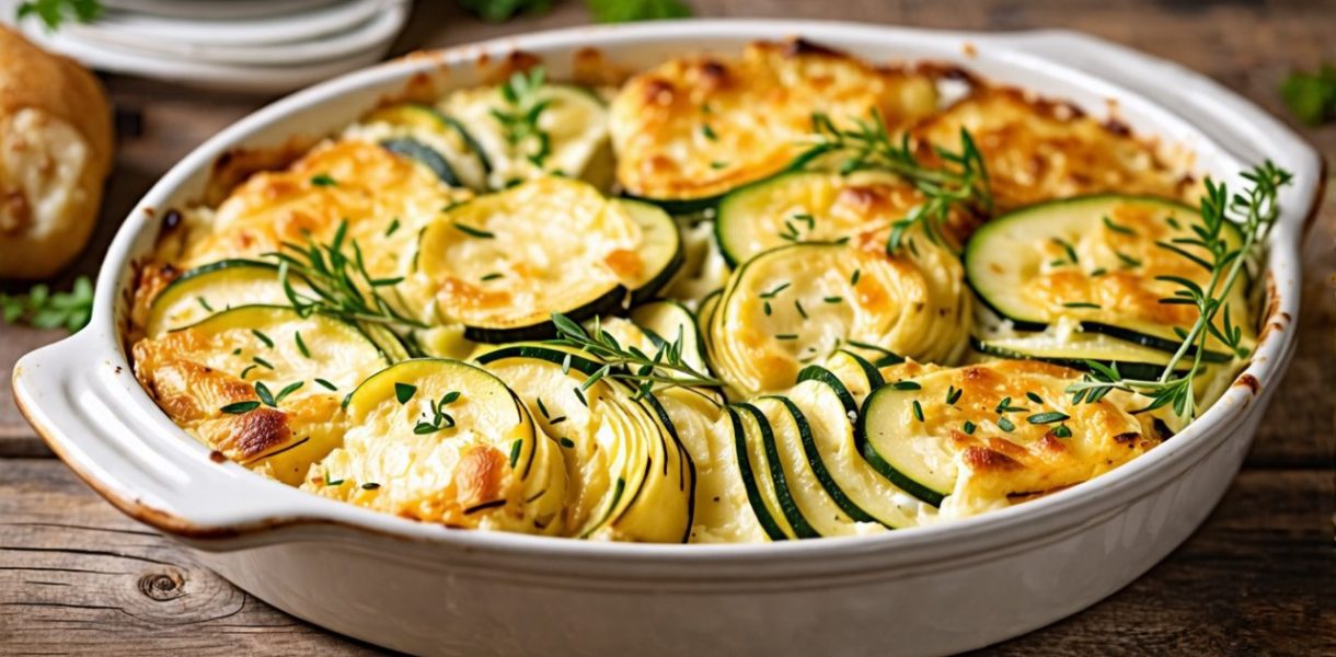 Le gratin de pommes de terre et courgettes : une recette savoureuse pour égayer vos repas