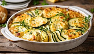 Le gratin de pommes de terre et courgettes : une recette savoureuse pour égayer vos repas