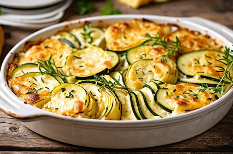 Le gratin de pommes de terre et courgettes : une recette savoureuse pour égayer vos repas