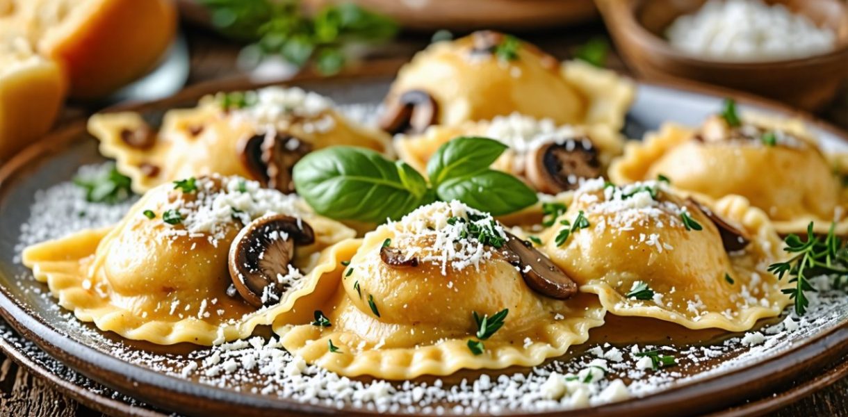 Le secret des raviolis maison farcis aux champignons et ricotta : un plaisir gourmand inégalé