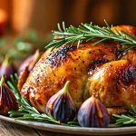 Poulet rôti aux figues et romarin : une explosion de saveurs pour les sens