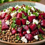 Salade tiède de lentilles, betterave et feta : une explosion de saveurs et de bienfaits