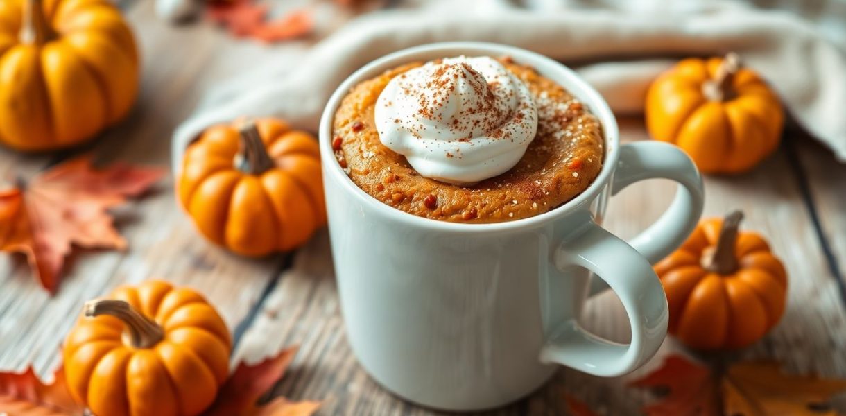 Mug cake protéiné à la citrouille : le dessert minceur d'automne approuvé par une nutritionniste