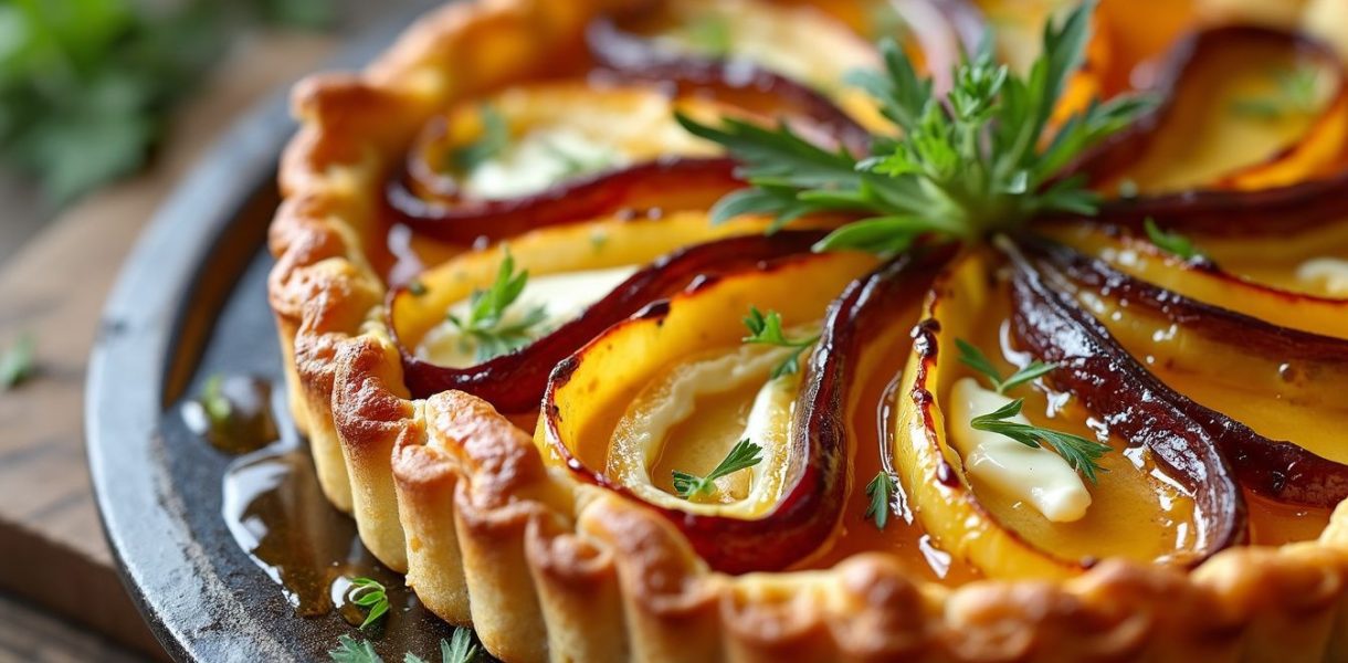 Tarte tatin aux endives et chèvre : le mariage parfait du sucré-salé