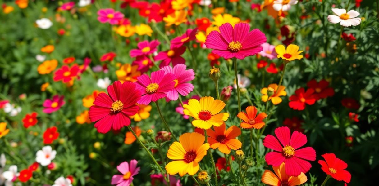 Jardin fleuri toute l'année : cultiver cosmos et géraniums en abondance sans être un expert
