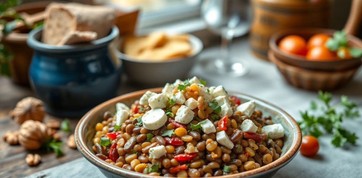 Salade de lentilles au Bleu d'Auvergne : la recette qui transforme vos légumineuses en plat de caractère