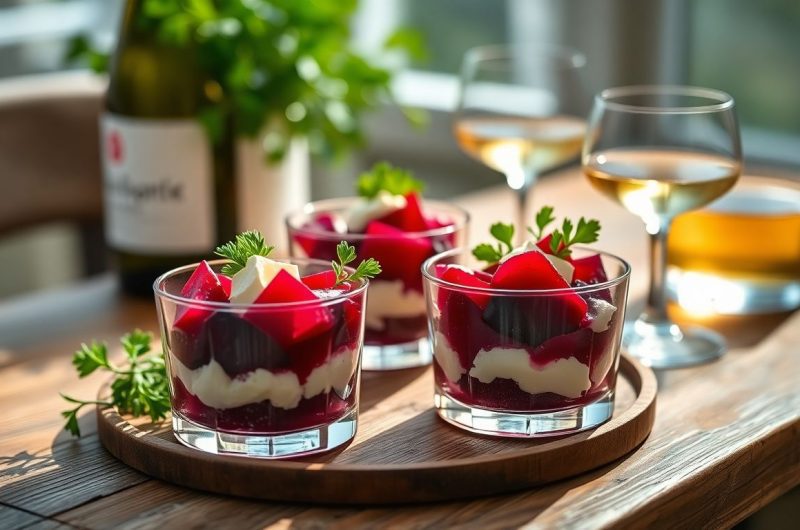 Ces verrines betterave-chèvre font sensation à l'apéro : la recette qui va révolutionner vos soirées